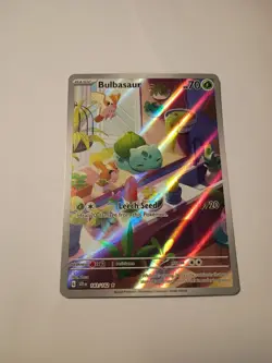 Pokemon SV07 Stellar Crown Bulbasaur 143/142 Illustration Rare IR NM - Image 1