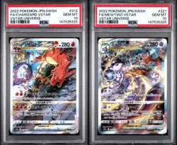 PSA 10 SEQUENTIAL SET Charizard 212/172 Mewtwo 221 SAR VSTAR Universe Pokemon - Image 1