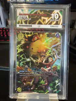 2026 One Piece OP15-EB04 EN Special Alt Art #106 Zeus ACE10 GEM MINT - Image 1