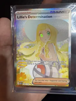 Lillie's Determination SIR 184/132 SIR Special Illustration Rare Pokemon IN HAND - Image 4