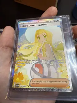 Lillie's Determination SIR 184/132 SIR Special Illustration Rare Pokemon IN HAND - Image 5