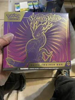 Pokemon Scarlet And Violet Elite Trainer Box Complete Sealed TCG Miraidon ETB - Image 1