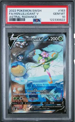PSA 10 Hisuian Lilligant V Full Alt Art 163/189 Astral Radiance Pokemon - Image 1