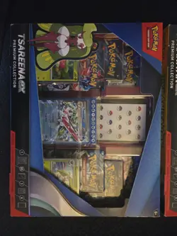 1x Pokemon Tyranitar EX And 1x Tsareena EX Premium Collection Boxes NEW - Image 2