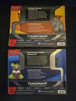 1x Pokemon Tyranitar EX And 1x Tsareena EX Premium Collection Boxes NEW - Image 4