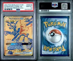 2021 POKEMON SM BLACK STAR PROMO #SM248 FULL ART/PIKACHU & ZEKROM GX PSA 10 - Image 4