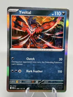 Pokemon Yveltal 088/132 XY—Steam Siege Holo Rare Darkness Basic 110HP🔥 - Image 1