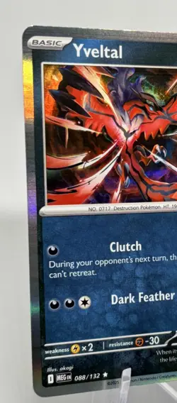 Pokemon Yveltal 088/132 XY—Steam Siege Holo Rare Darkness Basic 110HP🔥 - Image 2