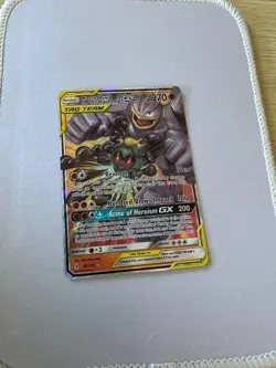 Pokemon TCG Marshadow Machamp-GX 82/214 Unbroken Bonds Holo NM - Image 1