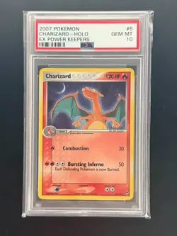 2007 Pokemon EX Charizard Holo Power Keepers PSA 10 - Image 1