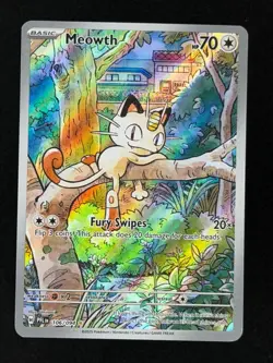 Meowth 106/094 Phantasmal Flames Pokemon NM/M Penny and Top Loaded - Image 1