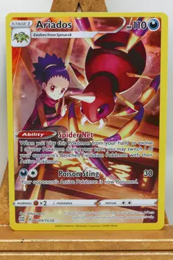 Pokemon TCG - Ariados - Brilliant Stars - TG09/TG30 - NM/M+ Pack Fresh - Image 1