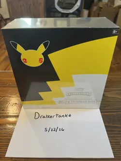 Pokemon TCG 25th Celebration Pokemon Center ETB Sealed - Slight Tear 820650809866 - Image 1