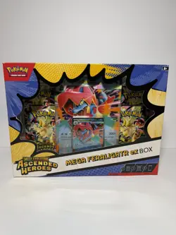 Pokemon TCG Mega Evolution Ascended Heroes Mega Feraligatr Ex Box - New & Sealed - Image 1