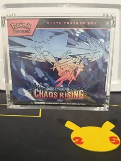 Chaos Rising Elite Trainer Box w/ Acrylic Case New Sealed - Image 1