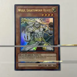 YUGIOH WULF LIGHTSWORN BEAST LCGX-EN248 ULTRA 1ST ED NM - Image 1