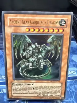 Ancient Gear Gadjiltron Dragon SD10-EN001 Structure Deck: Machine Re-Volt 1st... - Image 1