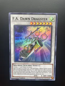 Yugioh F.A. Dawn Dragster MP19-EN061 1st Edition Super Rare LP - Image 1