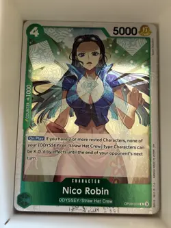 OP09-033 Nico Robin (Pirate Foil) English C One Piece TCG Card Game - Image 1
