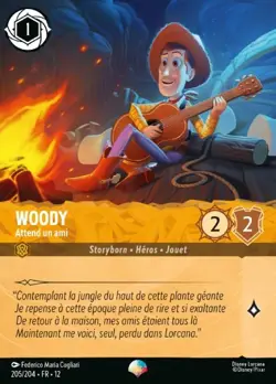 Lorcana - Woody - Attend un ami - MINT/NMINT - FR - FOIL - Image 1
