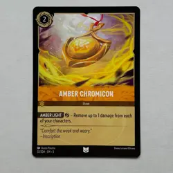 Amber Chromicon 32/204 Disney Lorcana Shimmering Skies Regular Uncommon Card NM - Image 1
