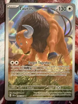 Pokemon TCG Tauros 096/086 Chaos Rising IR Ilustration Rare Card - NM - Image 1