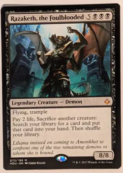 Razaketh the Foulblooded Hour of Devastation HOU MTG Magic Gathering Mythic NM - Image 1