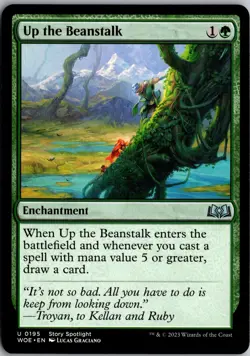 Up the Beanstalk 195 Uncommon Wilds of Eldraine Magic: The Gathering Near Mint - Image 1