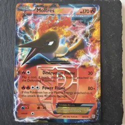 Moltres EX Team Plasma 14/135 Plasma Storm Ultra Rare Holo Pokemon Card - Image 1