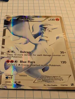 Pokemon TCG Reshiram Celebrations Classic Collection Card 113/114 NM Condition - Image 2