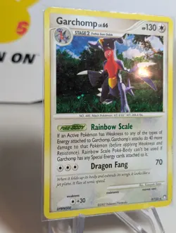 Garchomp - 9/123 - Pokemon Mysterious Treasures Holo Card MP/LP - Image 2