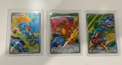 Pokemon First Partner Illustration Collection Series 1 Kanto Gen 1 Starters Set - Image 1