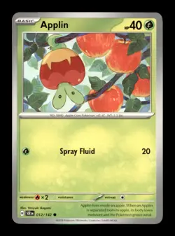 Pokemon TCG SV07: Stellar Crown Applin Common Regular - Image 1