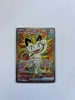 Meowth EX 121/088 Perfect Order Secret Rare Pokemon TCG - Image 1