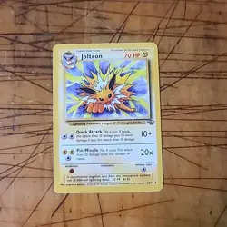 Pokemon TCG Jolteon Jungle 20/64 Regular Rare Non-Holo Card - Image 1