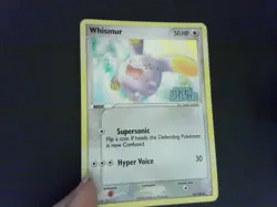 Whismur 69/100 CRYSTAL GUARDIANS Pokemon Card Reverse Holo 030318 - LP - Image 2