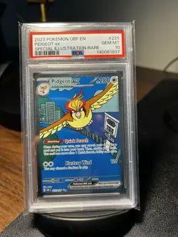 Pidgeot ex 225 225/197 Obsidian Flames Illustration Rare PSA 10 pokemon - Image 1