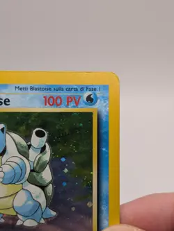 Pokemon TCG Italian Blastoise 💫Swirl 💫 Holo Rare Base Set: 2/102 - MP - Image 4