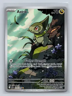 Axew 145/086 Holo Illustration Rare Black Bolt Pokemon NM - Image 1