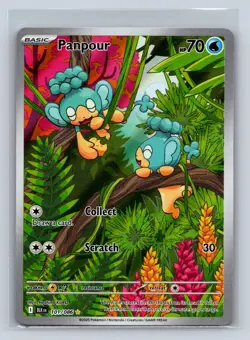 Panpour 101/086 Holo Illustration Rare Black Bolt Pokemon NM - Image 1