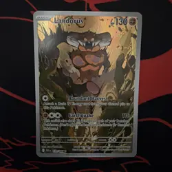 Pokemon TCG Landorus 131/086 SV11B Black Bolt Holo Illustration - Image 1