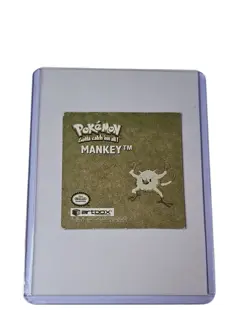 🔥Mankey Artbox Pokemon Stickers Series 1 Gold #R09 1999 - Image 2
