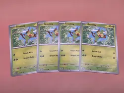 x4 Grookey 014/167 - Twilight Masquerade - Pokemon TCG - Playset - Image 1