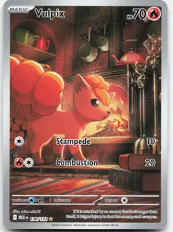 Pokemon Vulpix 138/132 Illustration Rare Mega Evolution Pokemon Near Mint - Image 1