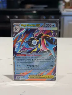 Pokemon ME04: Chaos Rising Mega Greninja ex Double Rare Holo #022/086 - MINT - Image 1