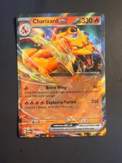 2025 Pokemon Scarlet & Violet 151 Charizard ex 6 /165 Holo rare Holographic art - Image 1