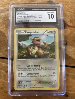 Pokemon Kangaskhan 017/034 Holo CGC Graded 10 - Image 1