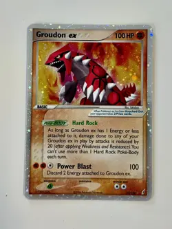 Pokemon TCG Groudon ex 93/100 Crystal Guardians EX Holo Ultra Rare English - Image 1