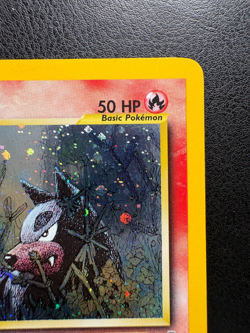 Houndour Pokemon Neo Discovery Holo 5/75 Swirl HP - Image 3