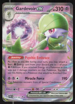 Pokemon TCG SV: Paldean Fates #029/091 Gardevoir ex NM - Image 1